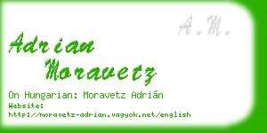 adrian moravetz business card